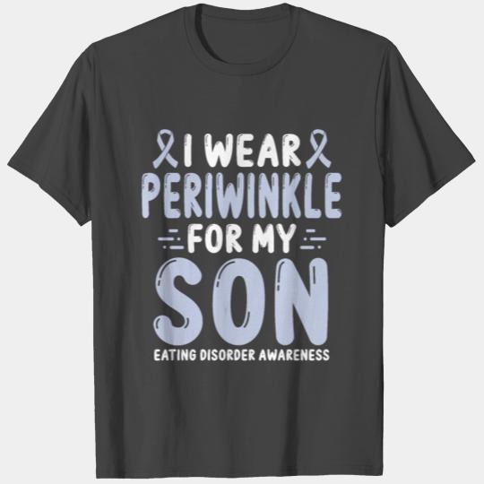 Eating Disorder Awareness Boy Periwinkle Ribbon T Shirts