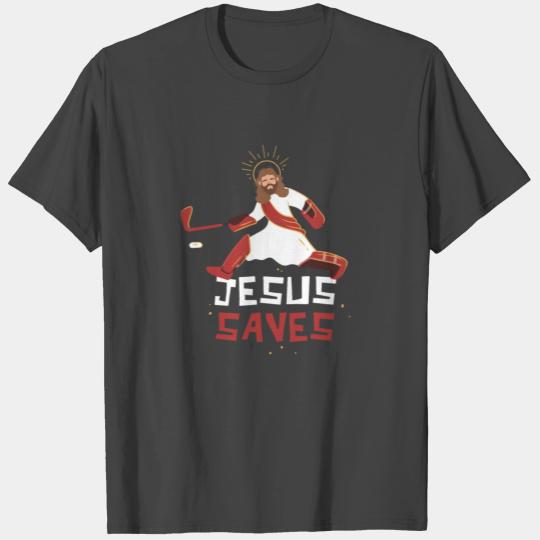 Christian Religious Sport Ice Hockey Goalie Jesus T Shirts