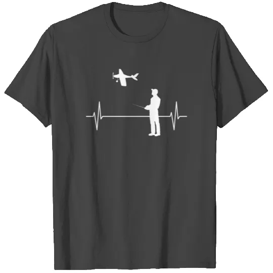 RC Airplane Model Flight Heartbeat Heartline Gift T Shirts