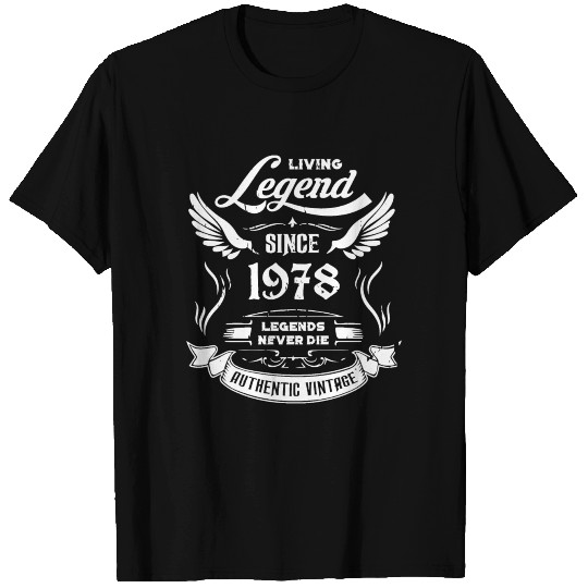 Vintage Living Legend Since 1978 T Shirts
