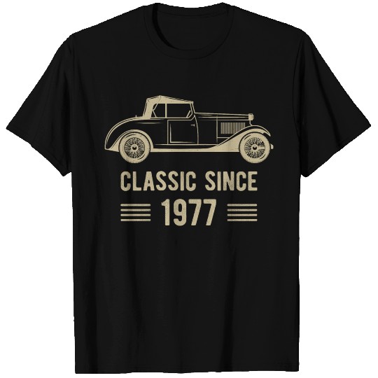 Classic Since 1977, Vintage Car, Birthday Gift T Shirts