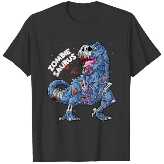 Zombie Saurus Halloween Boys Dinosaur T-shirt