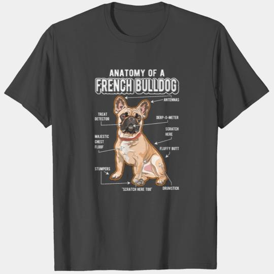 French Bulldog Anatomy Funny Dog T Shirts