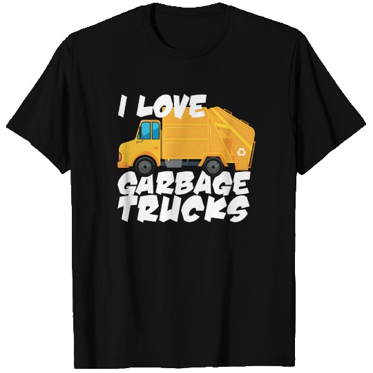 I Love Garbage Trucks T Shirts