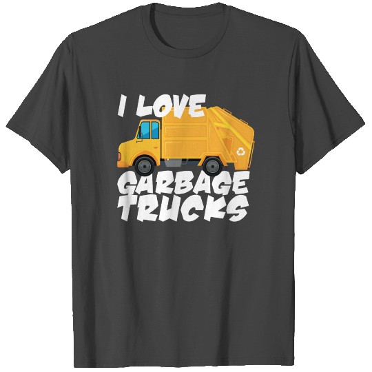 I Love Garbage Trucks T Shirts