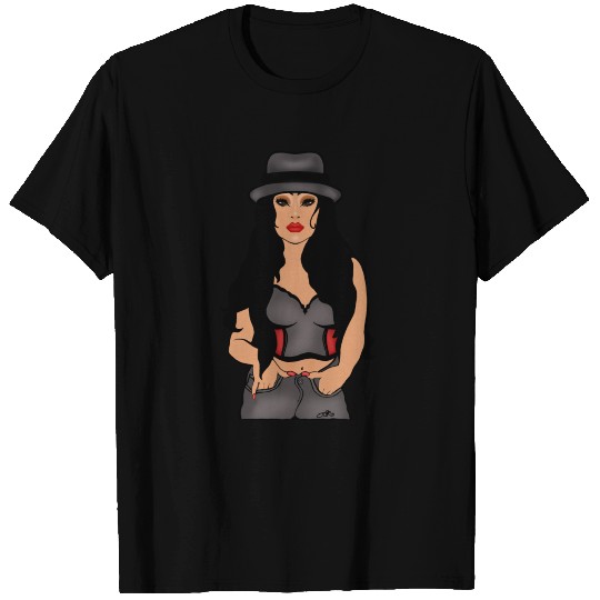 Chicana original art by L Raya T Shirts