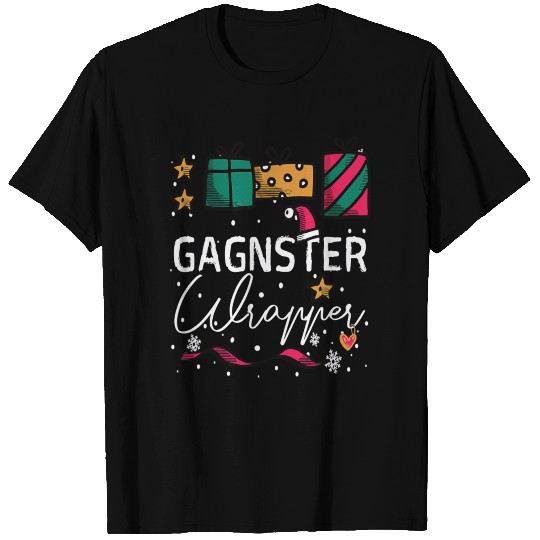 Gangster Wrapper Funny Christmas Gangsta Puns T Shirts