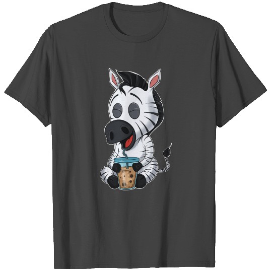 Bubble Tea Kawaii Zebra I Boba Tea Otaku Zebra T Shirts