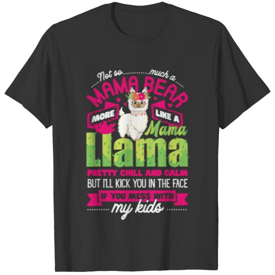 Mama Llama Funny Mom Matching Christmas Pajama T-shirt
