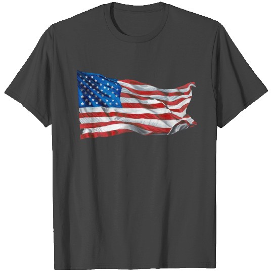 Hand Painted United States of America Flag T Shirts
