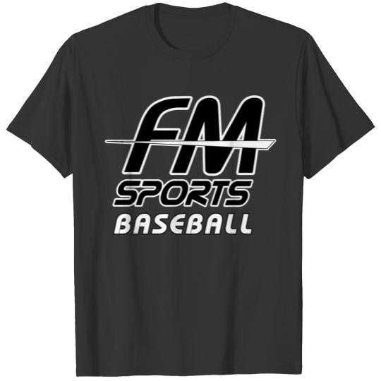 Fm Sports Baseball Logo Hooded T Shirts