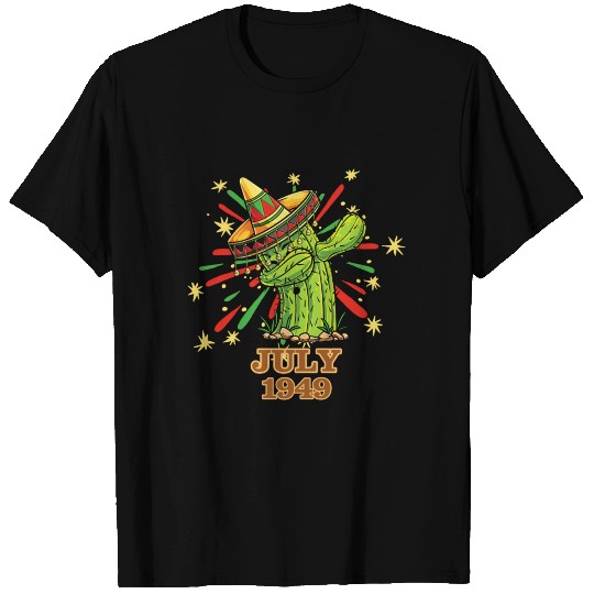 Dabbing Cactus Cinco De Mayo Mexican July 1949 T Shirts