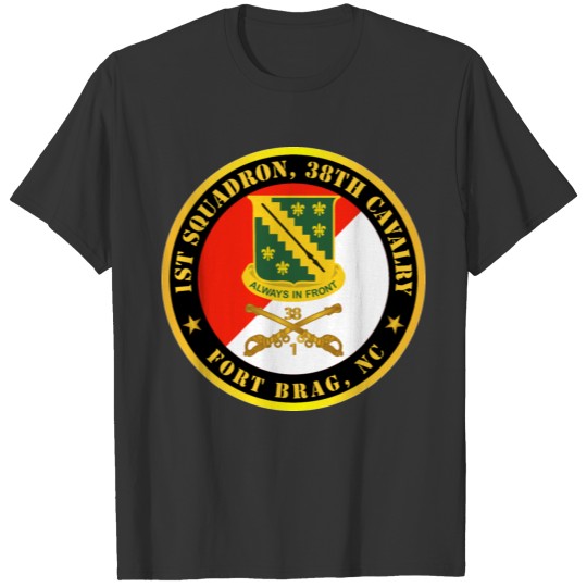 Army 1st Squadron 38th Cavalry Fort Bragg NC T-shirt