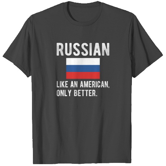 Proud Russian Flag Russia Heritage Russian Roots T Shirts