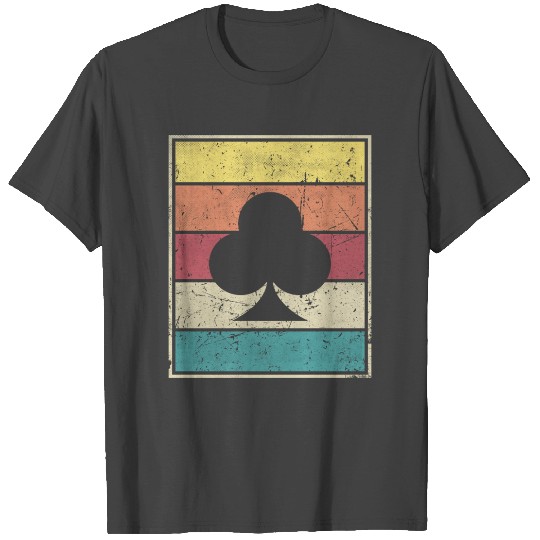 Clubs Playing Card Poker Symbol T Shirts