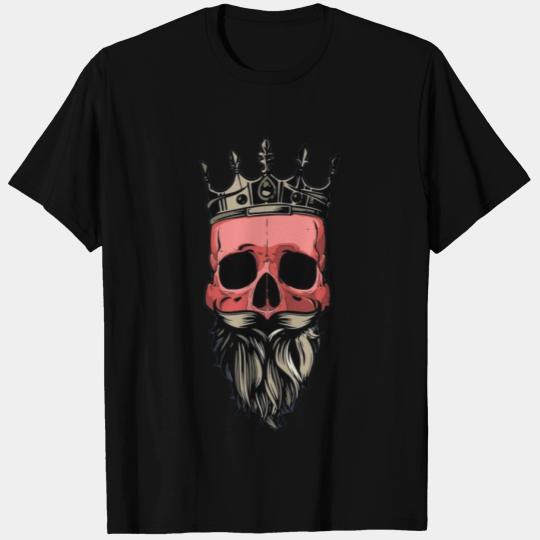 Red skull king with beard T Shirts