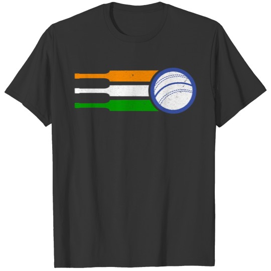 India Cricket Team Tshirt Indian Cricket Fan Flag T-shirt