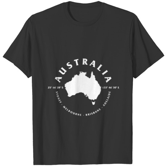 Australian map T-shirt