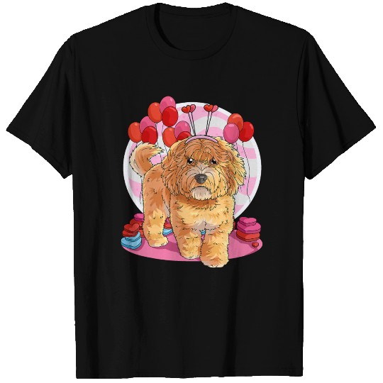 Australian Labradoodle Heart Valentine Day Decor T Shirts