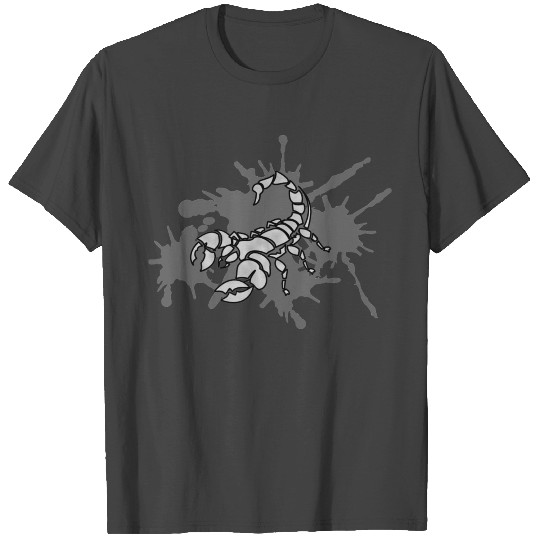 tattoo scorpion ink splatter T Shirts