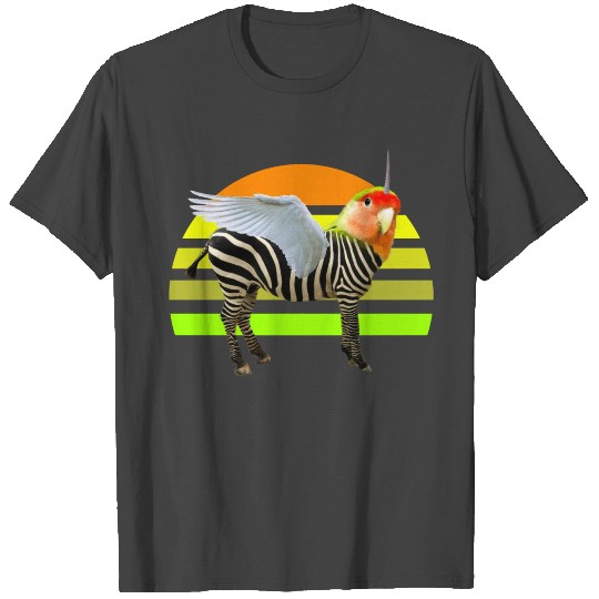 zebra parrot angel wings unicorn T Shirts