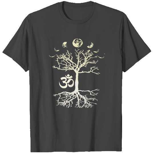 Phases Of The Moon Tree Of Life Om Aum T Shirts
