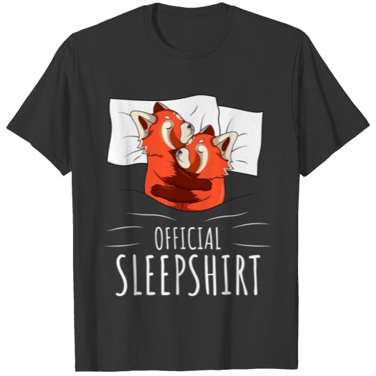 Red Panda Lover Official Sleepshirt T Shirts
