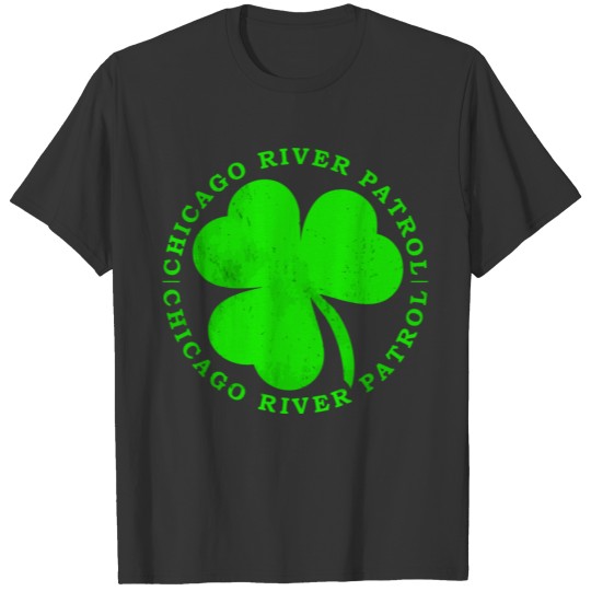 Funny Chicago River Patrol St Patricks Day Parade T Shirts