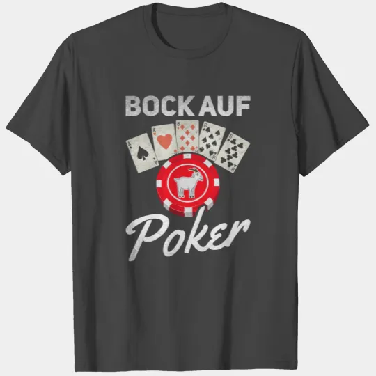poker Bock On Poker Gambling Casino Poker T Shirts