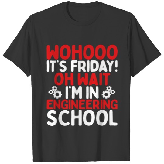 Engineering Study Guide Engineering Student School T-shirt