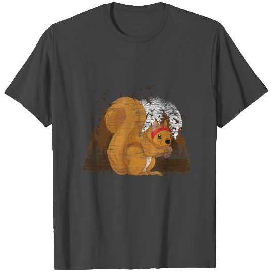 Bandana Squirrel Forest Animal Full Moon Headband T Shirts