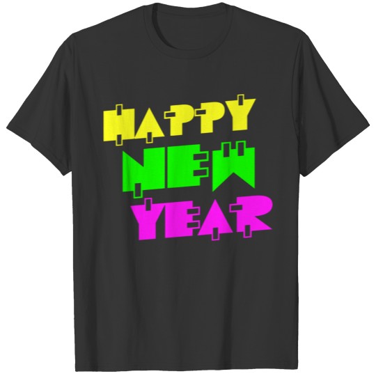Retro Happy New Year T Shirts