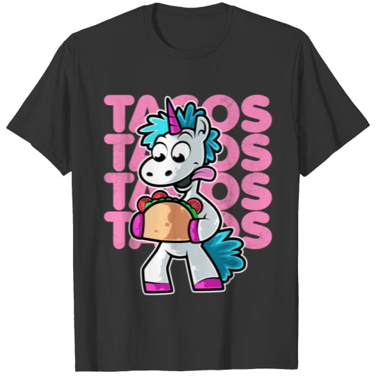 Unicorn Taco Kawaii Neko Anime Mexican food T-shirt