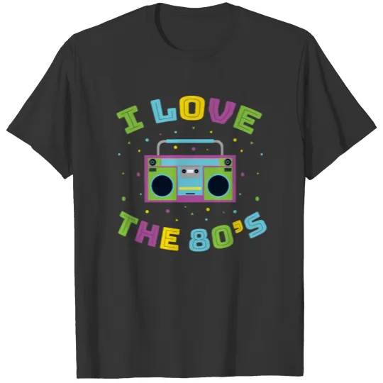 Boombox Funny 1980s Nostalgic Retro T Shirts