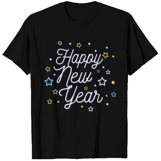 Colorful fireworks 2022 New Year T Shirts