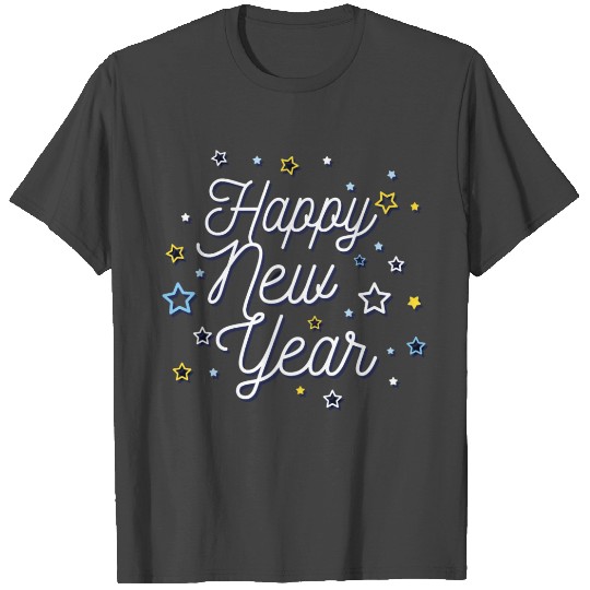 Colorful fireworks 2022 New Year T Shirts