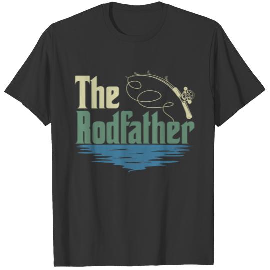 The Rodfather Fishing Dad Fathers Day T-shirt