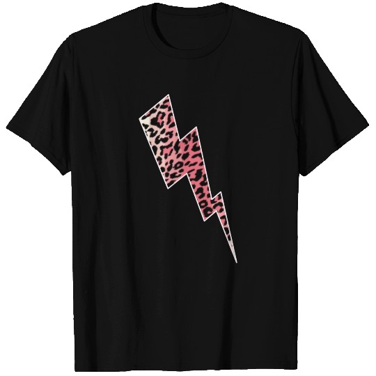 zeus lightening bolt pink leopard T Shirts