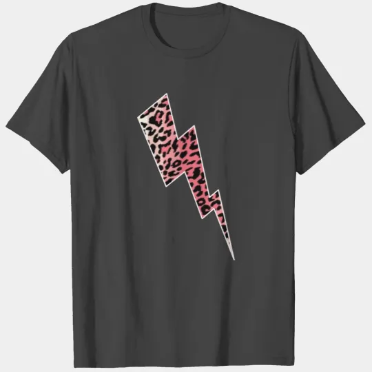 zeus lightening bolt pink leopard T Shirts