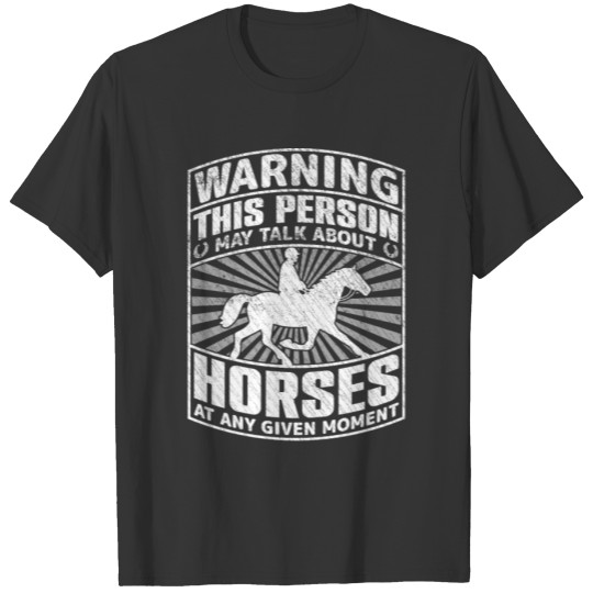 Funny Talk About Horses - Horseback Riding Horse L T Shirts