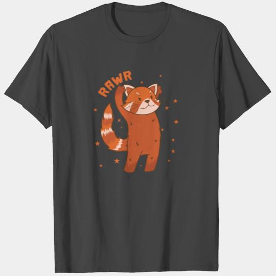 Ailuridae roars Bear Cat Bamboo Nepal T Shirts