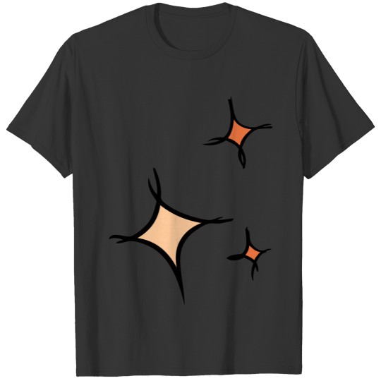 Three colorful stars, Asterisks, hand drawn T Shirts