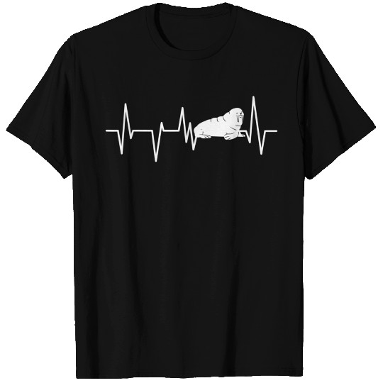 Cute Walrus Heartbeat Funny Animal Lover T Shirts