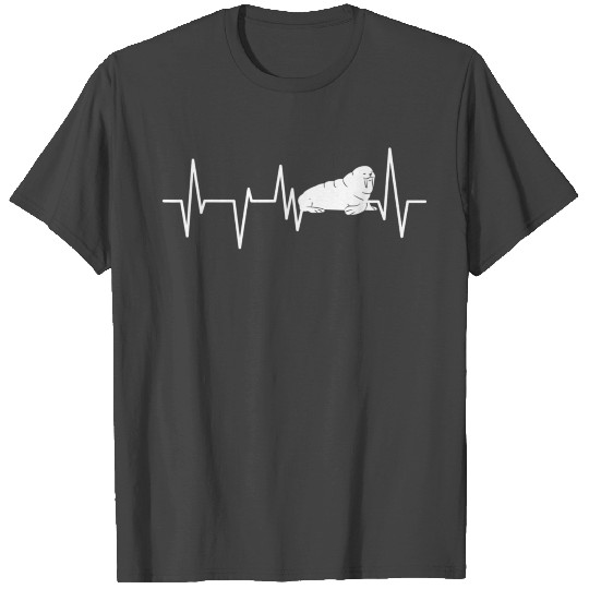 Cute Walrus Heartbeat Funny Animal Lover T Shirts