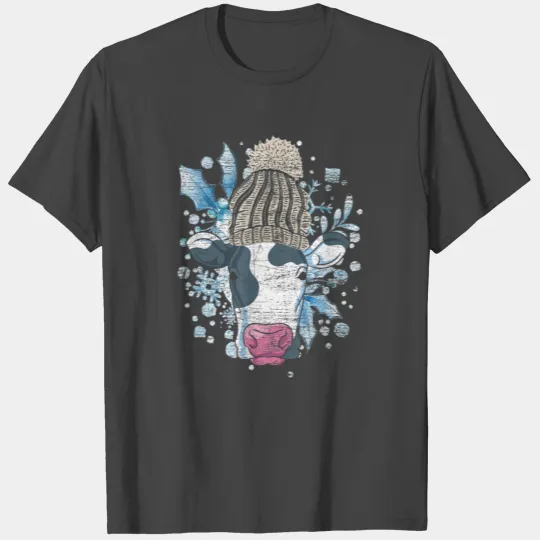 Snowflake Winter Farm Animal Farmer Snowy Winter C T Shirts