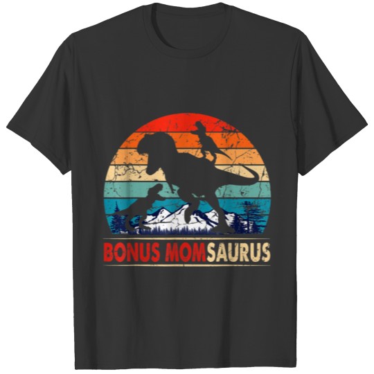 Bonus Momsaurus T Rex Mom Dinosaur 2 Kids Funny Mo T Shirts