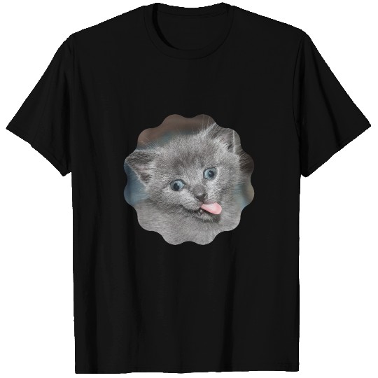 Cute Goofy looking kitten T Shirts