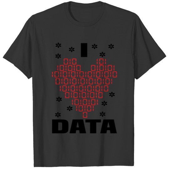 I Love Data Binary Christmas T Shirts