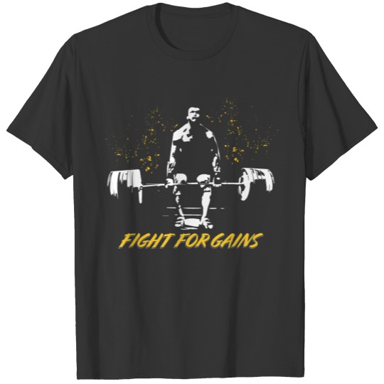 Fight For Gains Sports Bodybuilding Gym wear T-shirt