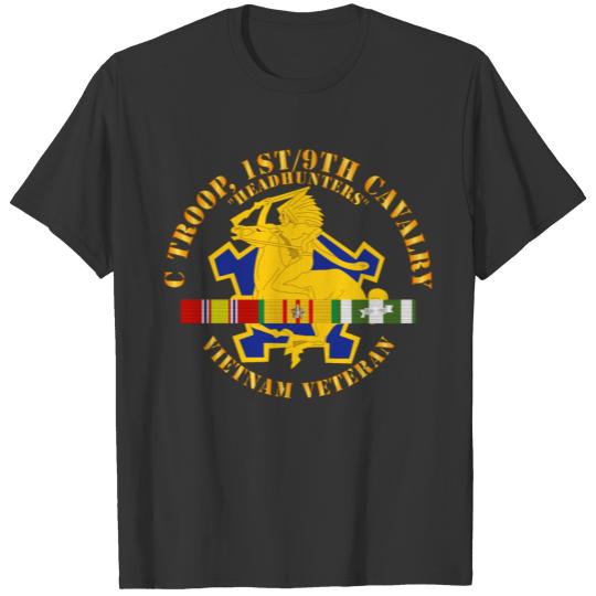 C Troop 1st 9th Cavalry Headhunters Vietnam Vet T-shirt